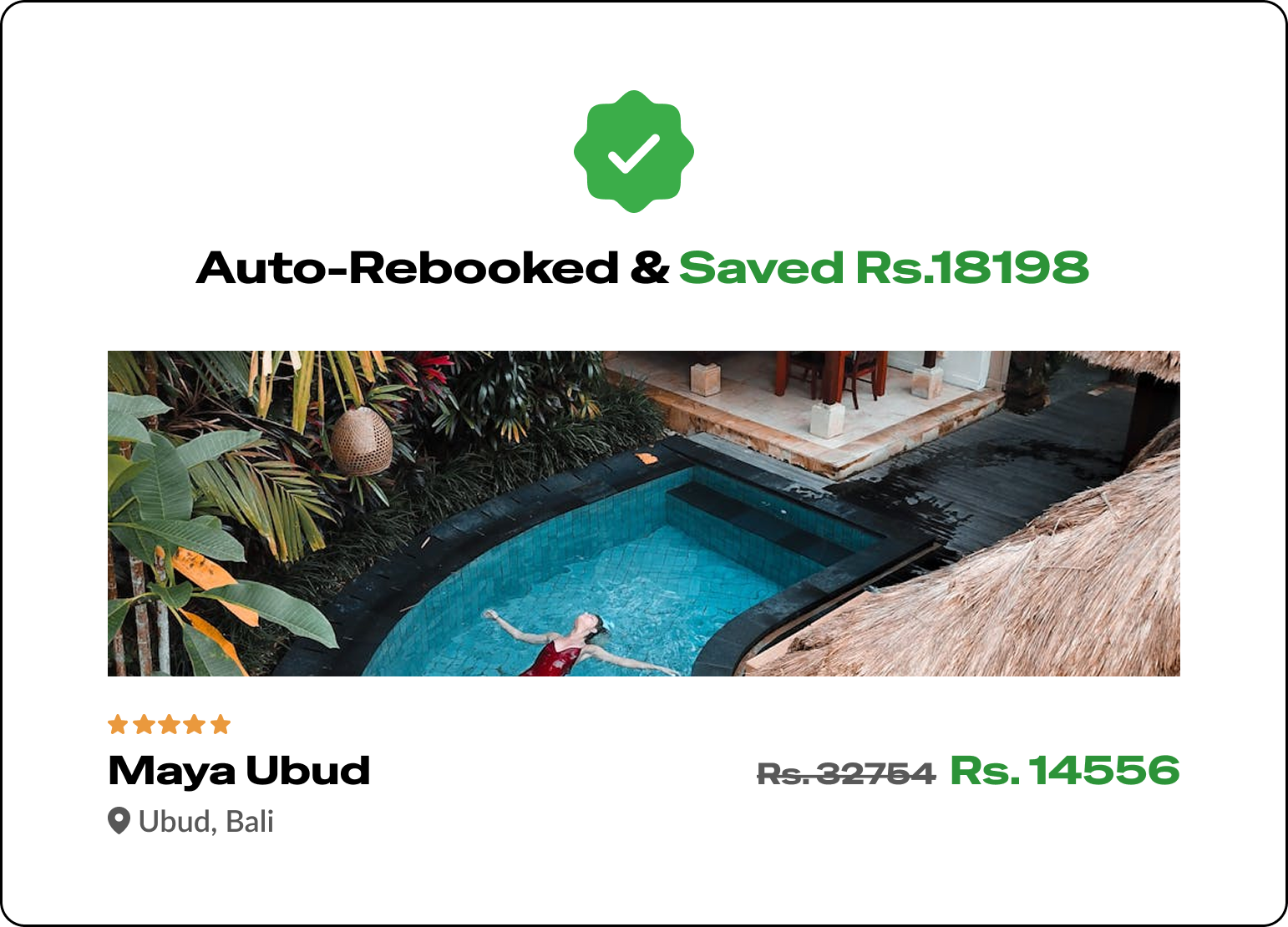 Auto rebook savings