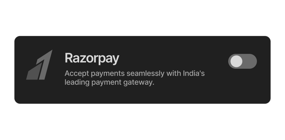 Products and payments